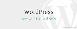 how to install a WordPress theme